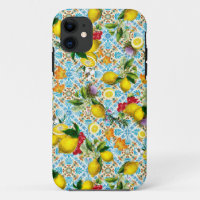 Vintage sicilien citron motif