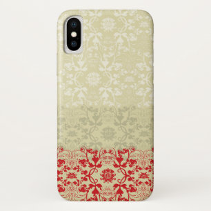 Coques Pour iPhone Vintage trempé Élégant Chic Lace Damas Florales