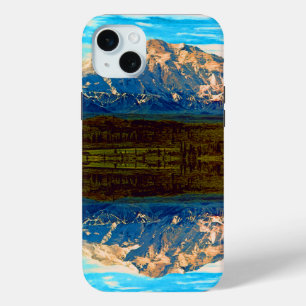 Coque iPhone 15 Mini Vintage USA Alaska Mt Mckinley