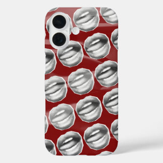 Coques iPhone 16 Vintage Vixen foncé Cerise Rouge Vintage Bloke Sad