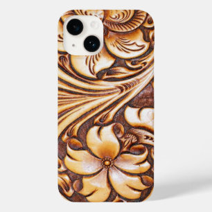 Coque Pour iPhone 14 vintageCountry Tooled Cuir western iPhone 6 cas