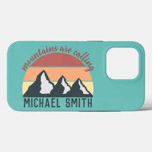 Case-Mate iPhone Case Vintages pastels montagnes appellent mongram ciel