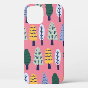 Case-Mate iPhone Case vintages pins mignon arbres sans couture motif