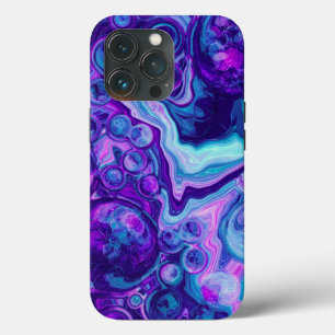Case-Mate iPhone Case Violet, Bleu, Marbre Rose Bokeh Fluid Art