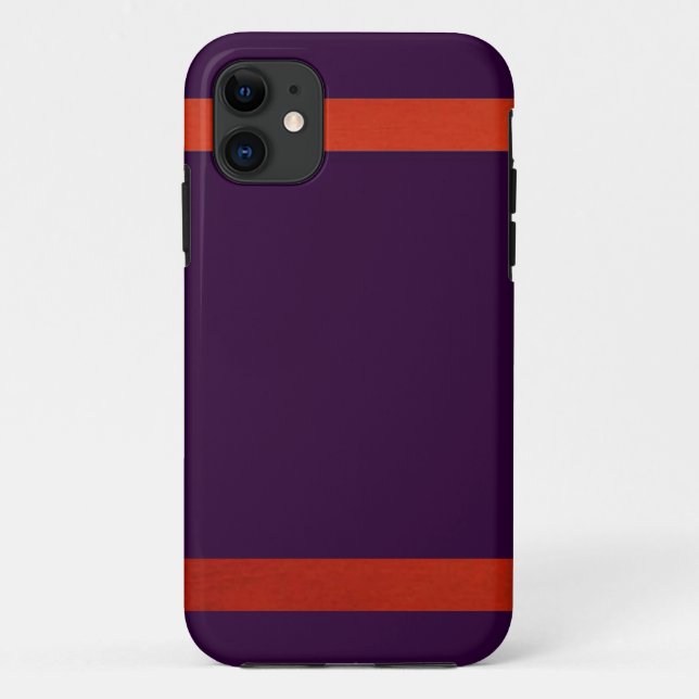 Coques Case-Mate iPhone Violet et orange -Design 1 (Dos)