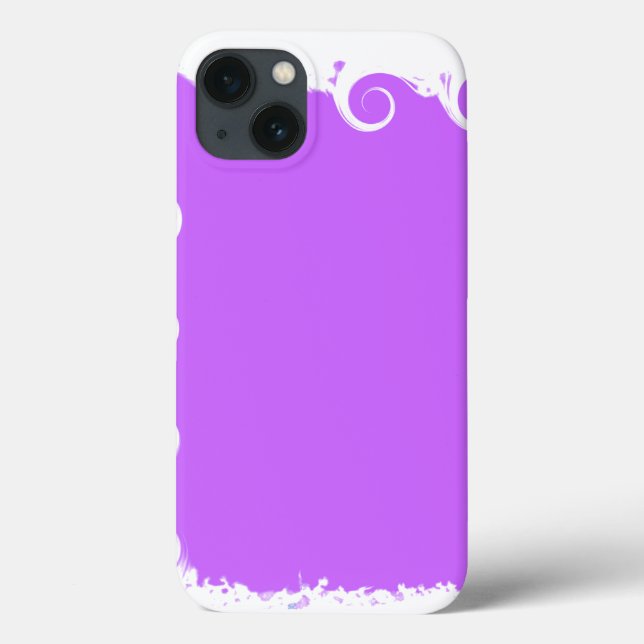 Coques Case-Mate iPhone Violet moderne blanc (Verso)