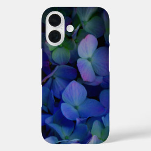 Coques iPhone 16 Violet violet rose bleu hydrangée fleurie