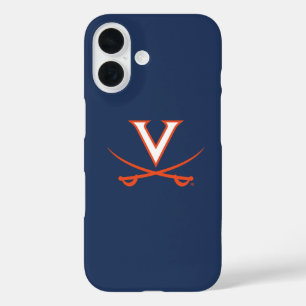 Coques iPhone 16 Virginia Cavaliers V épées   Orange