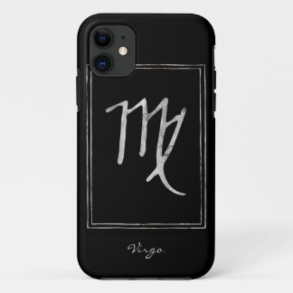 Case-Mate iPhone Case Virgo martelé argent stylisé astrologie zodiac