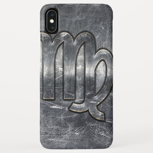 Coques Case-Mate iPhone Virgo Zodiac en Argent style dévêtu (Dos)