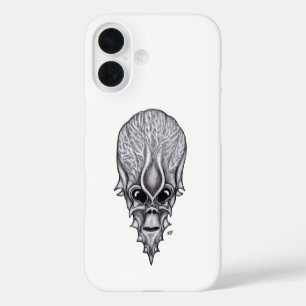 Coques iPhone 16 Visage Alien, Reconstruction faciale du crâne afri