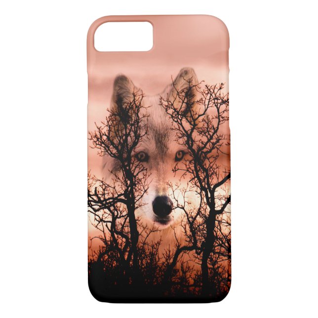 Coques Case-Mate iPhone Visage de loup (Dos)