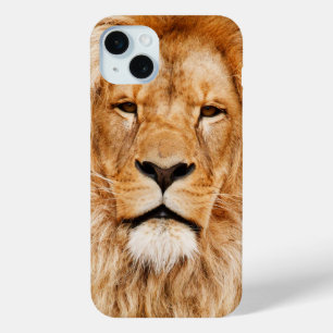 Coque iPhone 15 Mini Visage du Lion