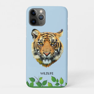 Case-Mate iPhone Case Visage sauvage de tigre sur bleu clair