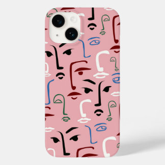 Coque Pour iPhone 14 Visages monochromes