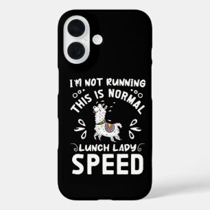 Coques iPhone 16 Vitesse normale de dame de déjeuner Llama drôle di