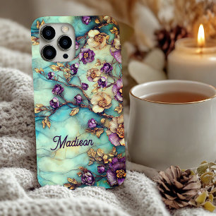 Coques iPhone 16 Vitraux floraux