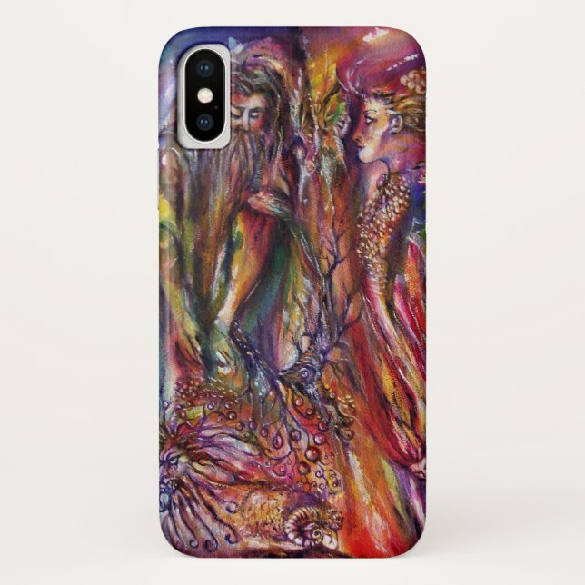 Coques Case-Mate iPhone VIVIEN ET MERLIN Imaginaire rose violet (Dos)