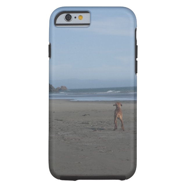 Coques Case-Mate iPhone Vizsla sur le cas de téléphone de plage (Dos)