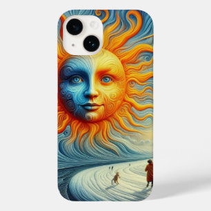 Coque Pour iPhone 14 Voici Le Soleil - AI Art Print