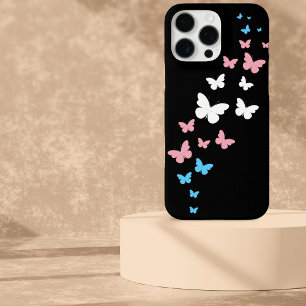 Coques iPhone 16 Pro Max Voie de papillon Transgenre Pride