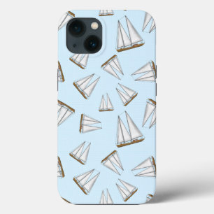 Case-Mate iPhone Case Voilier nautique Aventure Voilier Bleu clair