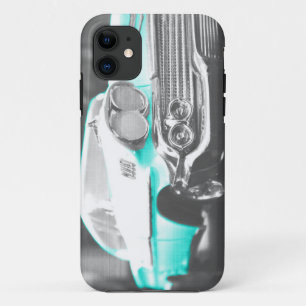 Case-Mate iPhone Case Voiture classique bleu vif à chevy impala 1958