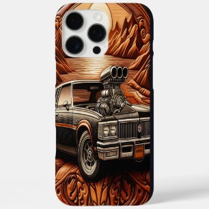 Coques iPhone 16 Pro Max Voiture classique sur des routes rêvées