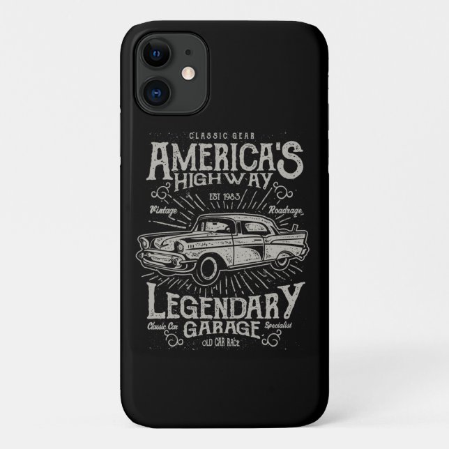 Coques Case-Mate iPhone Voiture musculaire classique américaine | Route de (Dos)