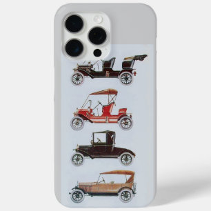 Coque iPhone 15 Pro Max VOITURES VINTAGE, Voiture classique Red Grey