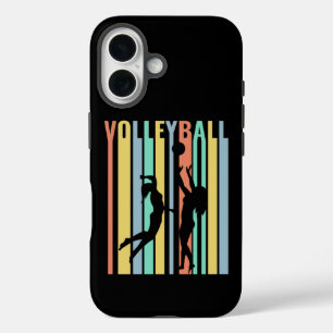 Coques iPhone 16 Volley-ball Beachvolleyball Retro