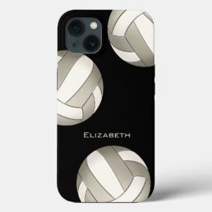 Etui iPhone 13 volley-ball féminin blanc platine