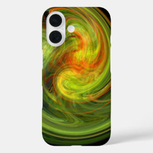 Coques iPhone 16 VORTEX CLAIR VORTEX Vibrant Jaune Orange Vagues Fr