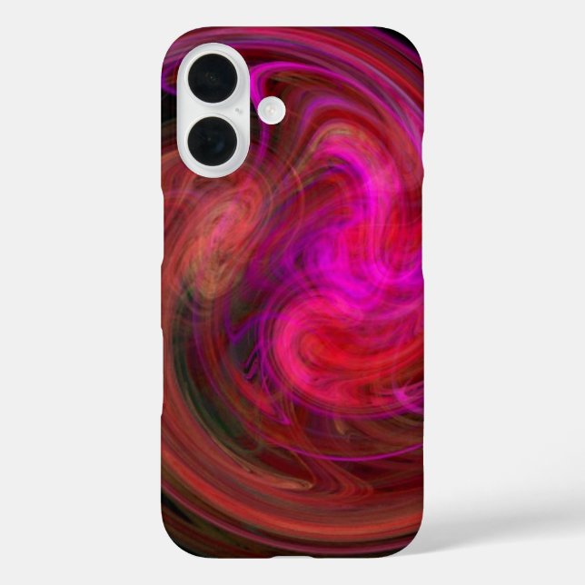 Coques Case-Mate iPhone VORTEX LÉGER / Abstrait rose fuchsia (Verso)
