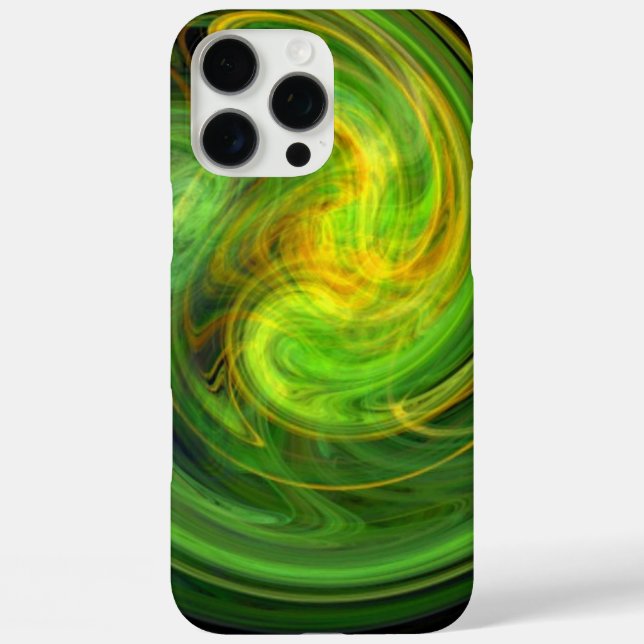 Coques Case-Mate iPhone VORTEX LUMINEUX, vert vif (Verso)