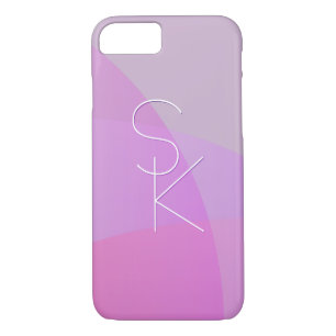 Case-Mate iPhone Case Vos initiales de chevauchement Géométrique rose