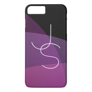 Case-Mate iPhone Case Vos initiales de chevauchement Moderne violet et