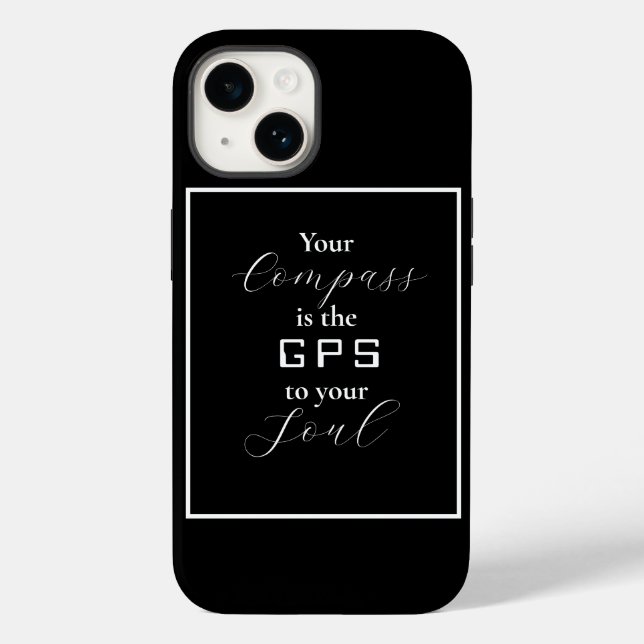 Coques Case-Mate iPhone 'Votre boussole est le GPS de votre âme' (Verso)