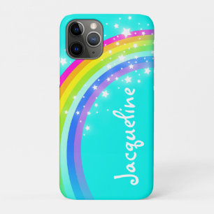 Etui iPhone Case-Mate Votre caisse d'iPod d'aqua d'arc-en-ciel de lettre