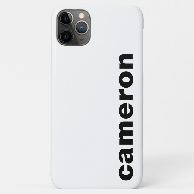 Coques Case-Mate iPhone Votre nom Moderne Blanc (Dos)