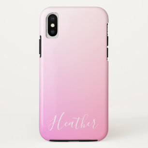 Case-Mate iPhone Case Votre nom ou mot   Pink Ombre Gradation
