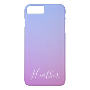 Case-Mate iPhone Case Votre nom ou mot Rose et bleu violet