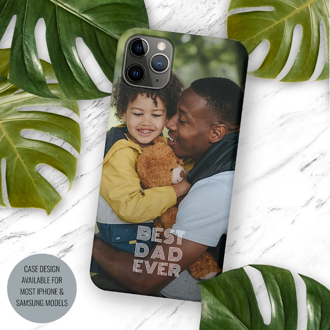 Coques Case-Mate iPhone Votre Photographie Favorite Et Le Meilleur Papa Ja (Créateur téléchargé)