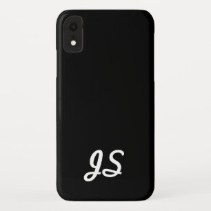 Case-Mate iPhone Case Votre Texte, Simple, Script Retro Noir