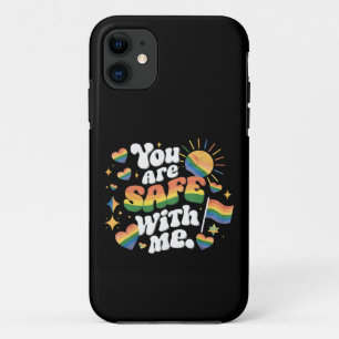 Case-Mate iPhone Case Vous êtes en sécurité avec moi LGBT Rainbow Gay
