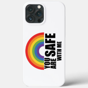 Case-Mate iPhone Case Vous Êtes En Sécurité Avec Moi LGBTQ Rainbow Pride