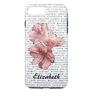 Case-Mate iPhone Case Vous êtes ma fleur de rose de typographie de mots