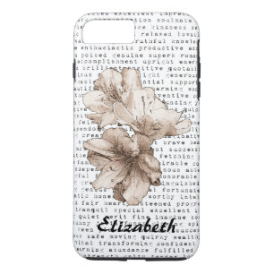 Coques Pour iPhone Vous êtes My Inspiration Café Fleur Brown + Couleu