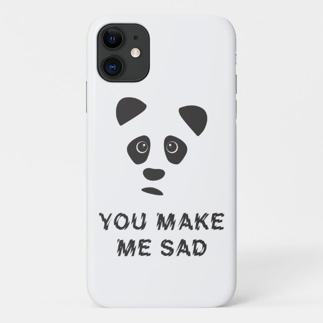 Coques Case-Mate iPhone Vous me rendez triste. Panda triste. (Dos)