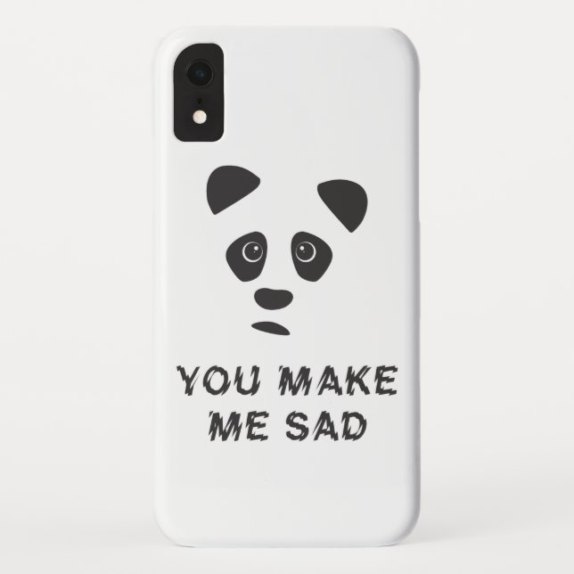 Coques Case-Mate iPhone Vous me rendez triste. Panda triste. (Dos)